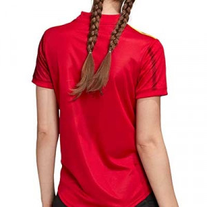 Camiseta adidas España mujer 2020 2021 - Camiseta mujer primera equipación selección española 2020 2021 - roja - trasera