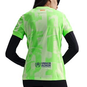 Camiseta Nike 3a Barcelona mujer 2024 2025 Stadium Dri-Fit - Camiseta de mujer de la tercera equipación Nike del FC Barcelona 2024 2025 - verde flúor - hover