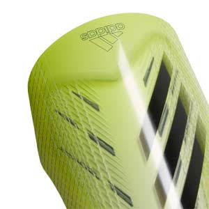 adidas X Pro - Espinilleras de fútbol adidas con mallas de sujeción - amarillas flúor - detalle