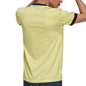 Camiseta adidas 2a Arsenal 2021 2022 - Camiseta segunda equipación adidas del Arsenal FC 2021 2022 - amarilla pastel - trasera