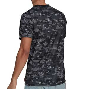 Camiseta adidas Juventus pre-match 2021 2022 - Camiseta de calentamiento adidas Juventus 2021 2022 - gris oscura - trasera