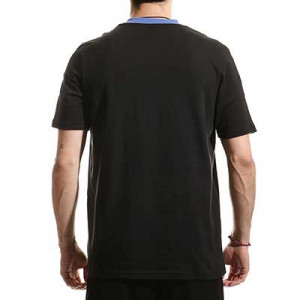 Camiseta algodón adidas Real Madrid entrenamiento - Camiseta manga corta de algodón entrenamiento adidas Real Madrid CF - negra - hover trasera
