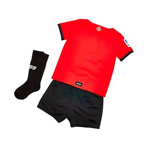Equipación New Balance Athletic Club niño pequeño 2021 2022 - Conjunto infantil 1-7 años primera equipación New Balance del Athletic Club Bilbao 2021 2022 - rojo y blanco - trasera