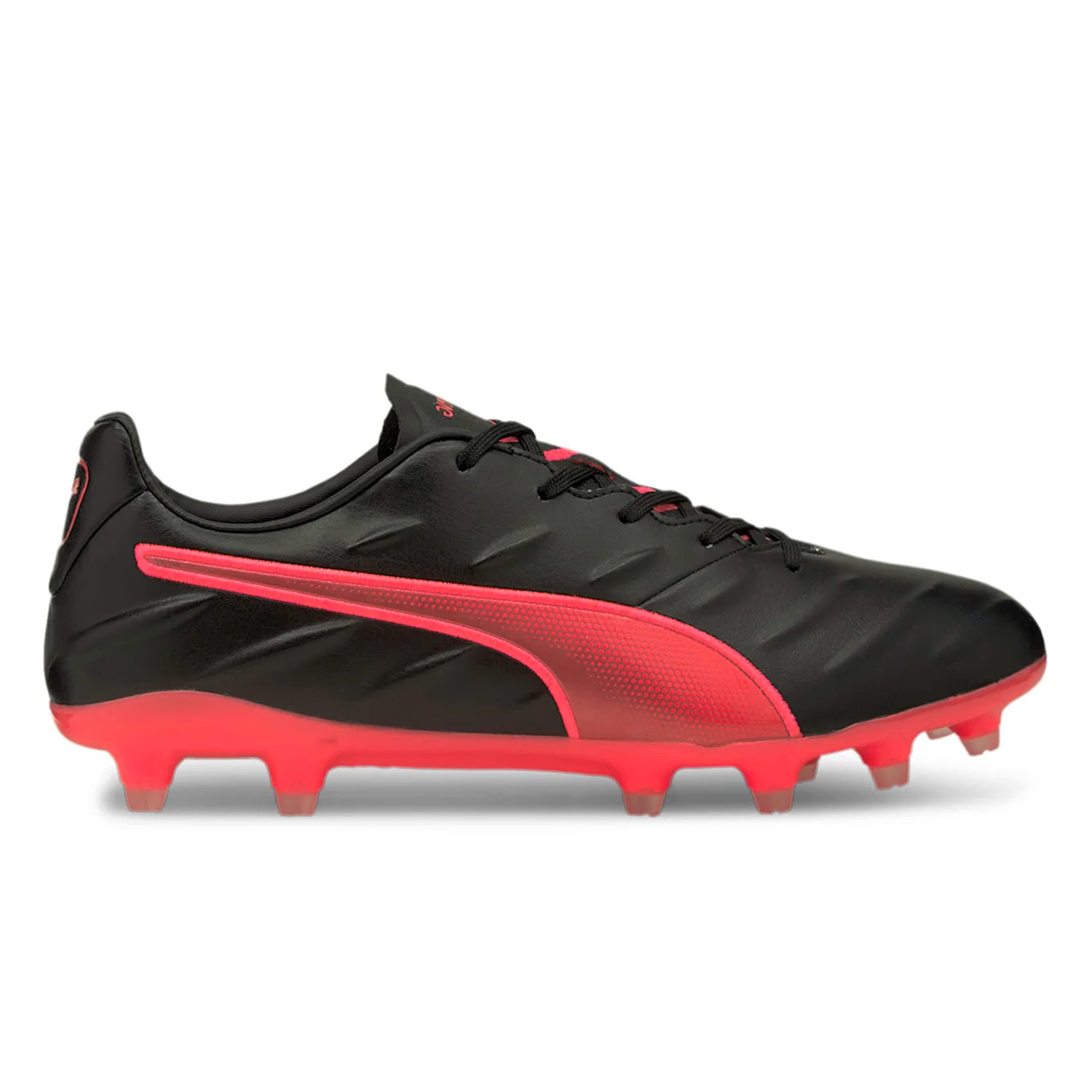 Botas Puma King Pro 21 FG negras rojas futbolmania