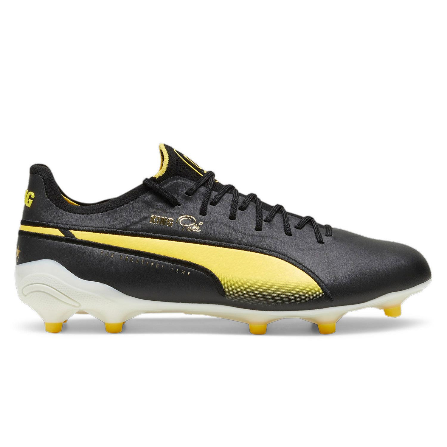 Botas futbol Puma King Ultimate Pele FG AG negras futbolmania