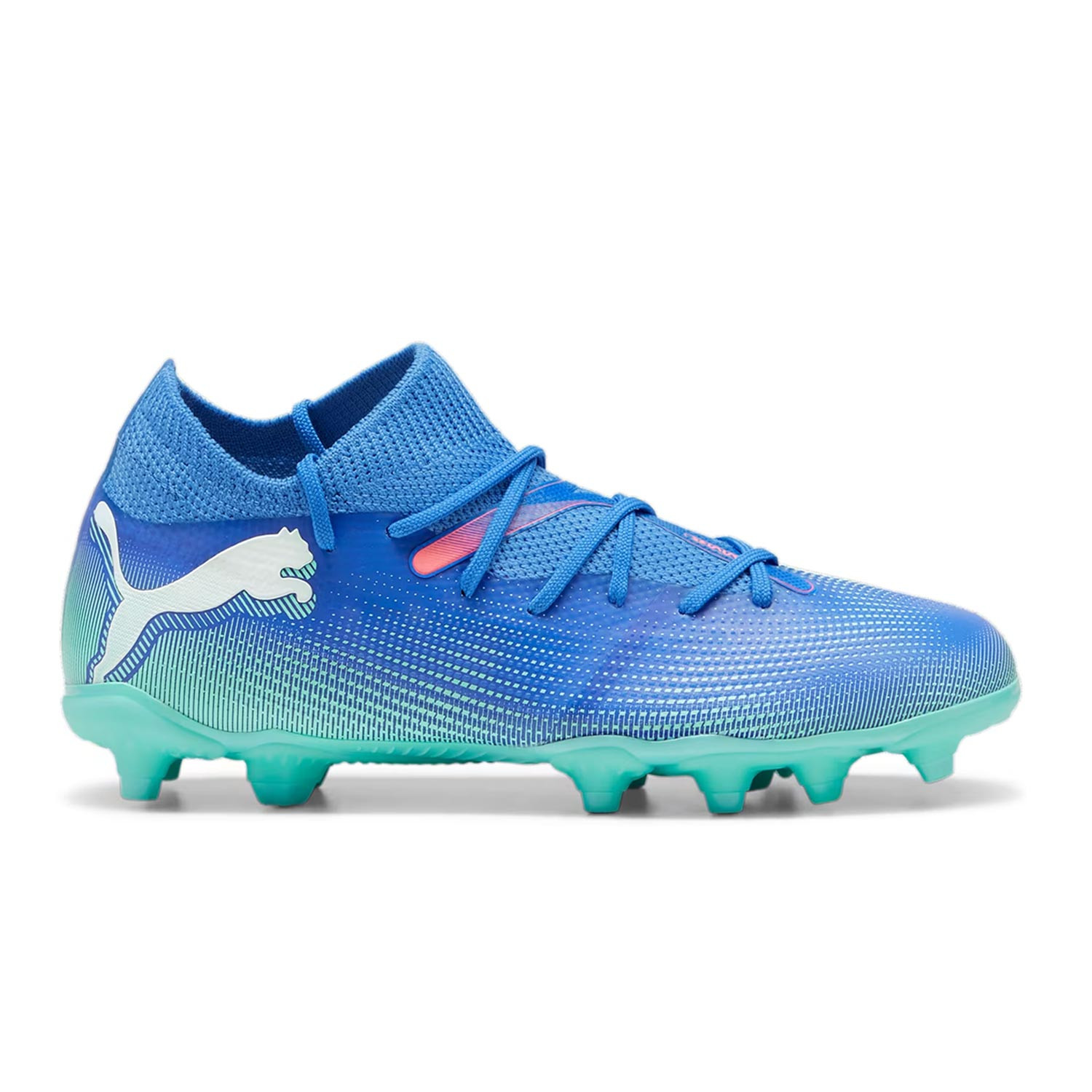 Botas futbol nino Puma Future 7 Match FG AG azules