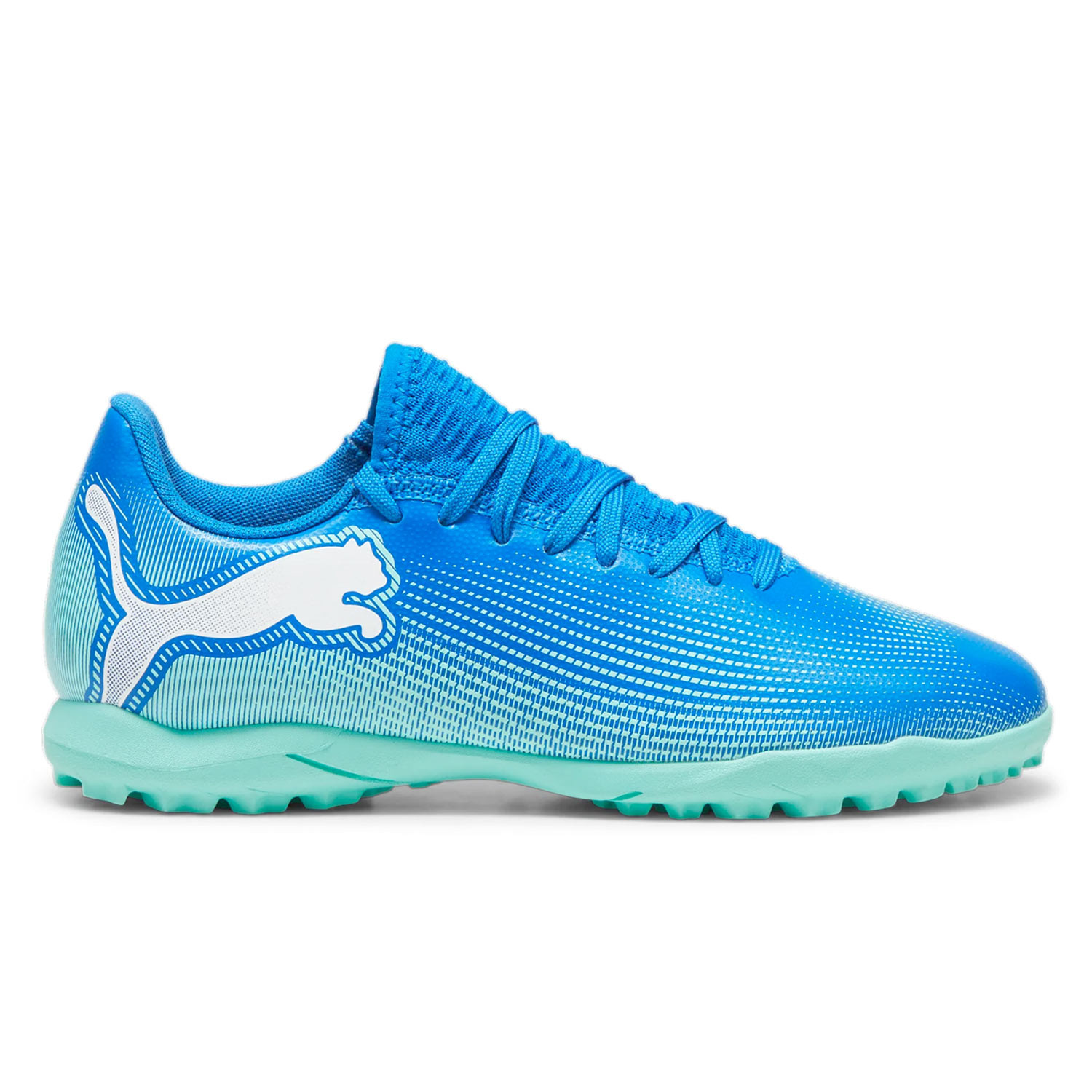 Botas multitaco nino Puma Future 7 Play TT Jr azules