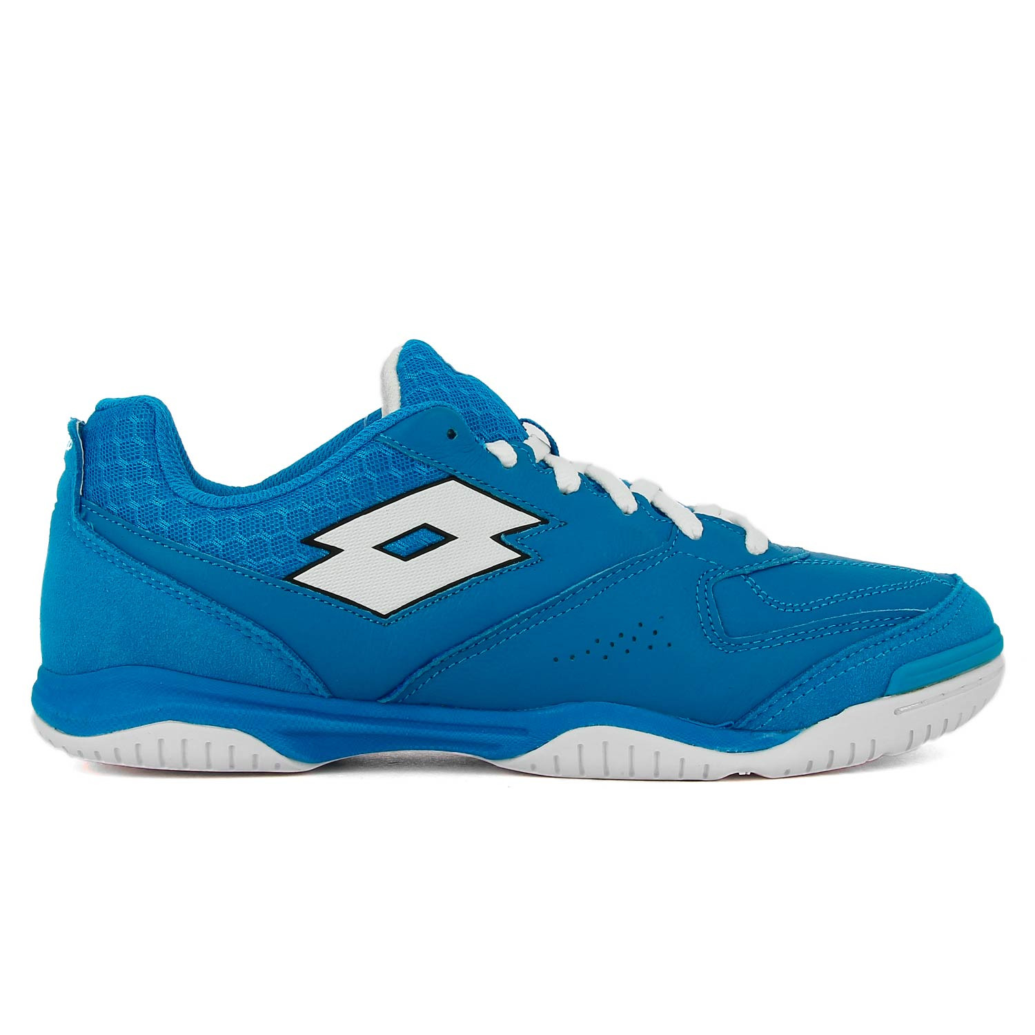 Zapatillas futsal Lotto Tacto 200 5 ID azul celeste futbolmania