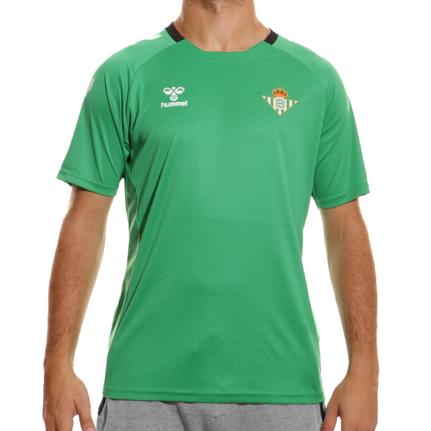 Para editar Lejos Bermad Camiseta Hummel Real Betis entrenamiento verde | futbolmania