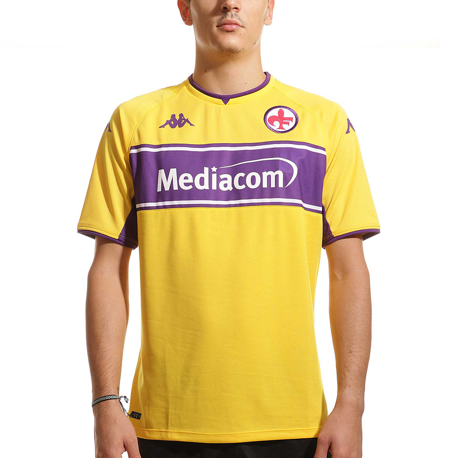 Camiseta Kappa 3a Fiorentina 2021 2022 Kombat amarilla | futbolmania