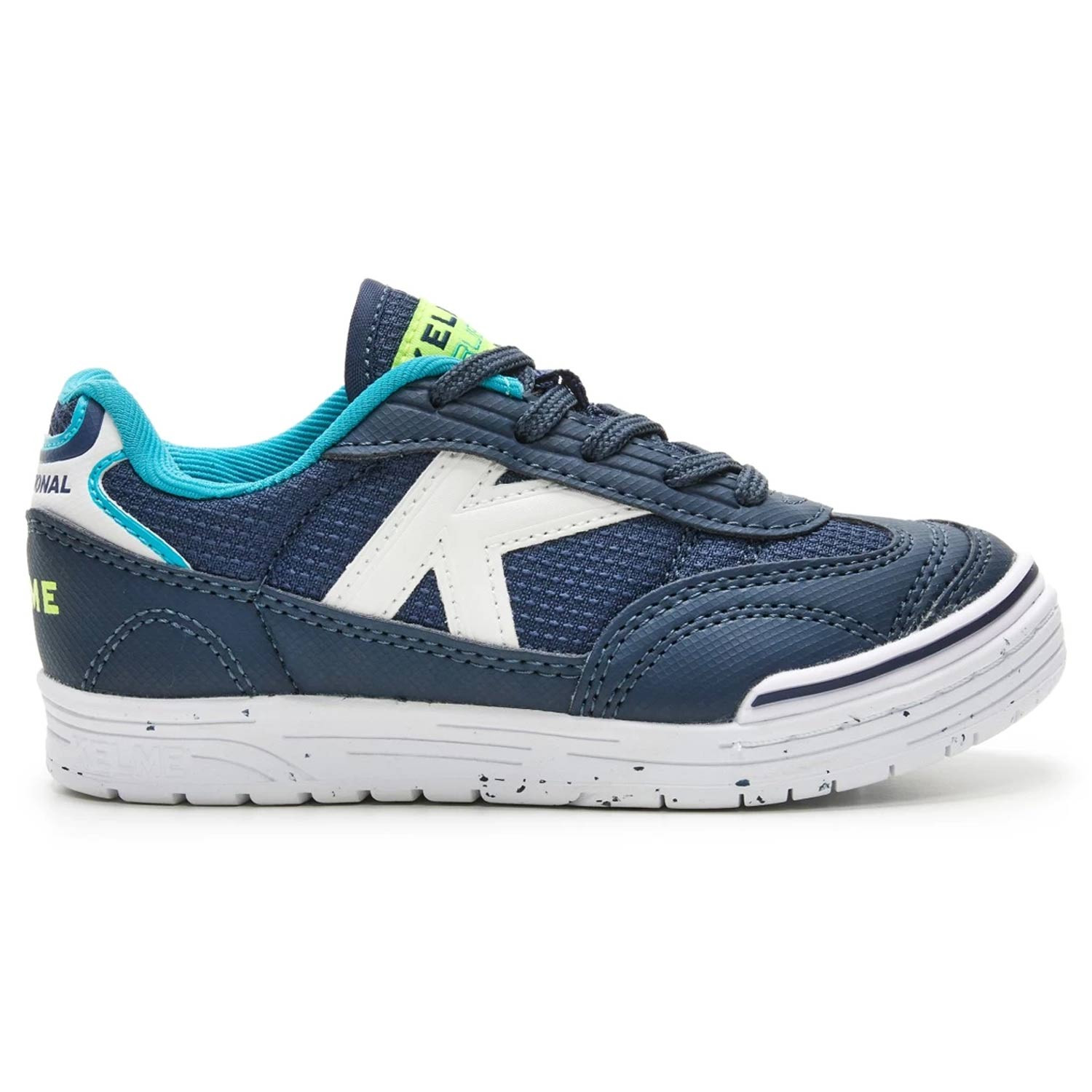 Zapatillas futbol sala nino Kelme Trueno Lace IN Jr azul marino
