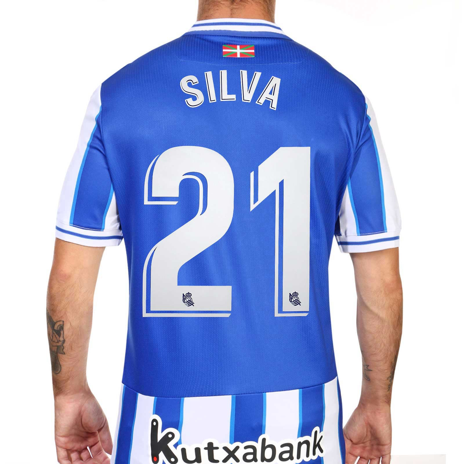 Camiseta Macron David Silva Real Sociedad 2020 2021