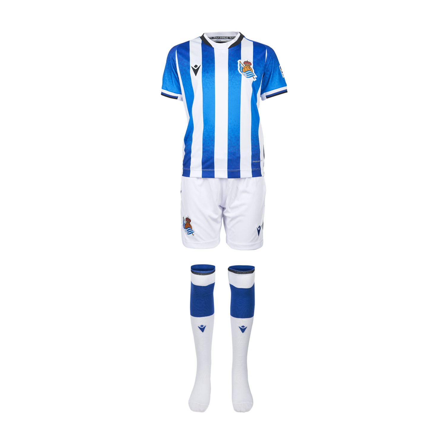Real Sociedad de futbol Camiseta, Unisex Adulto, Blanco y Azul