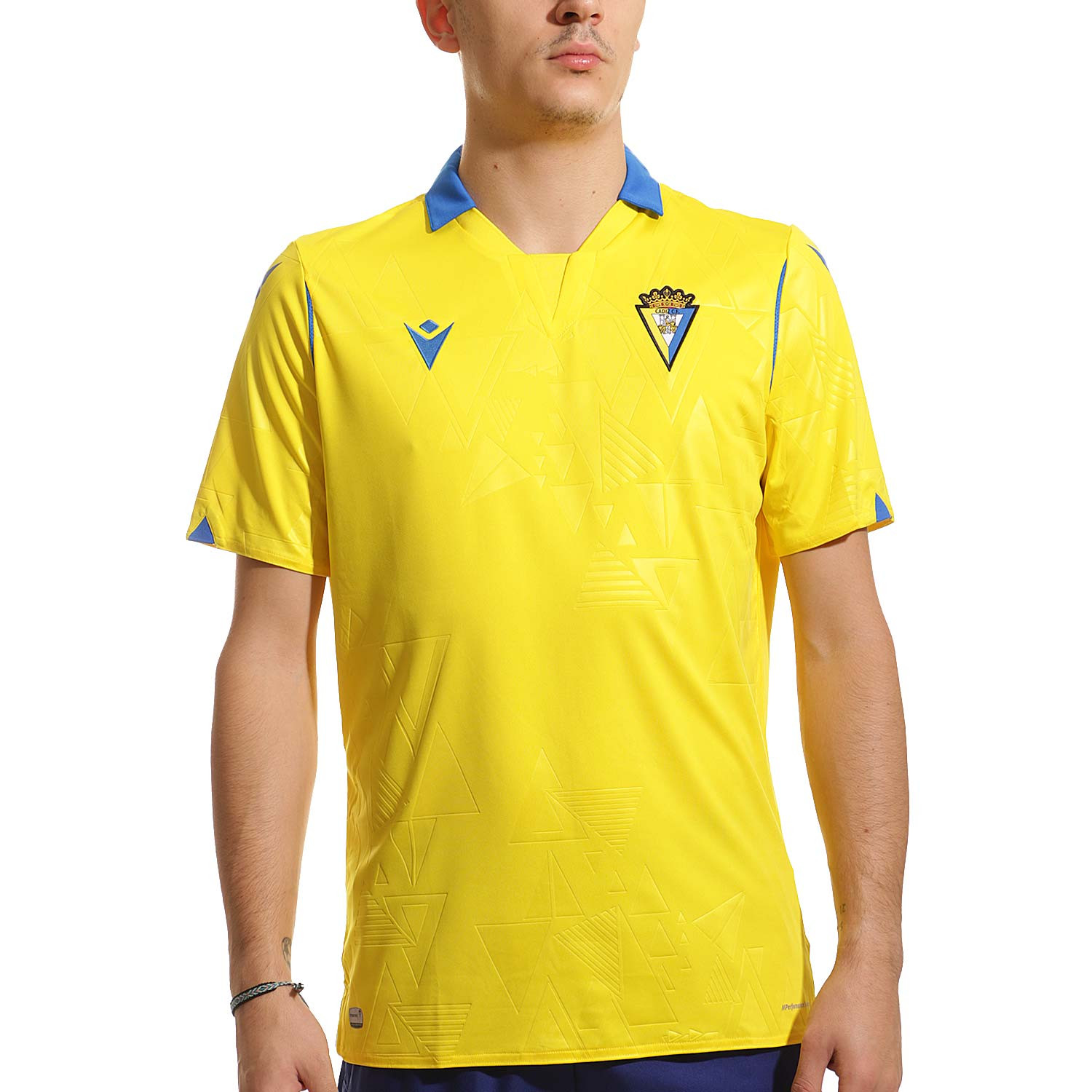 Equipo de juegos exilio social Camiseta Macron Cádiz CF 2021 2022 amarilla | futbolmania