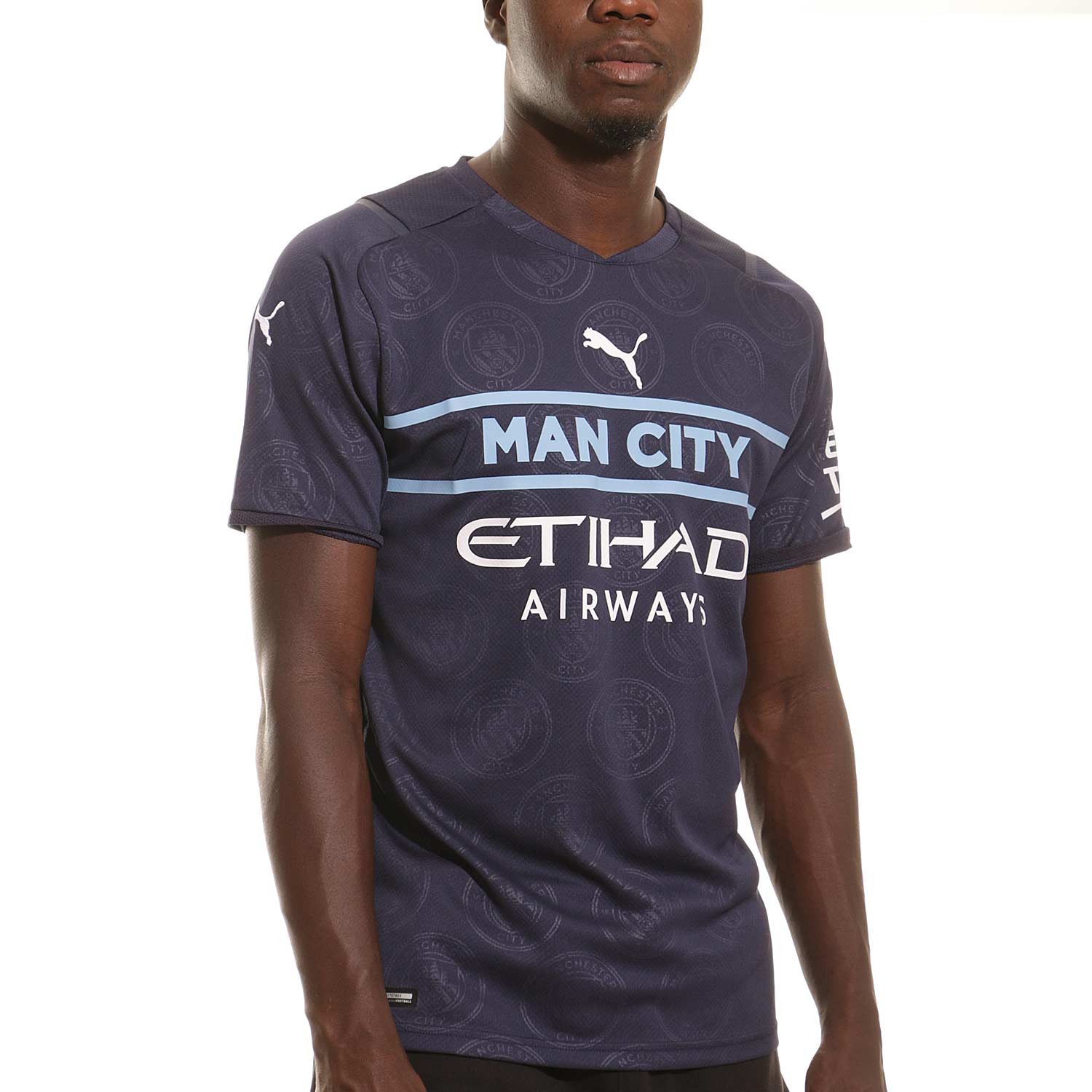 Camiseta manga corta hombre City II marino celeste