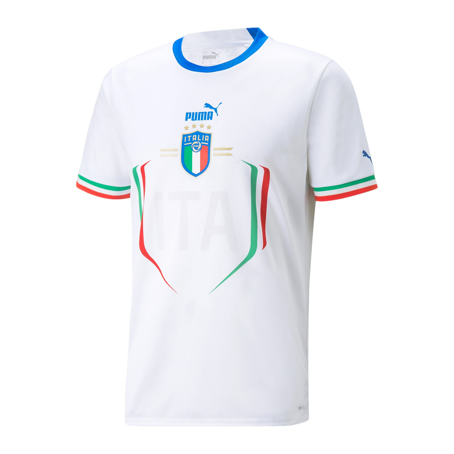 laringe Continuo finalizando Camiseta Puma 2a Italia 2022 blanca | futbolmania