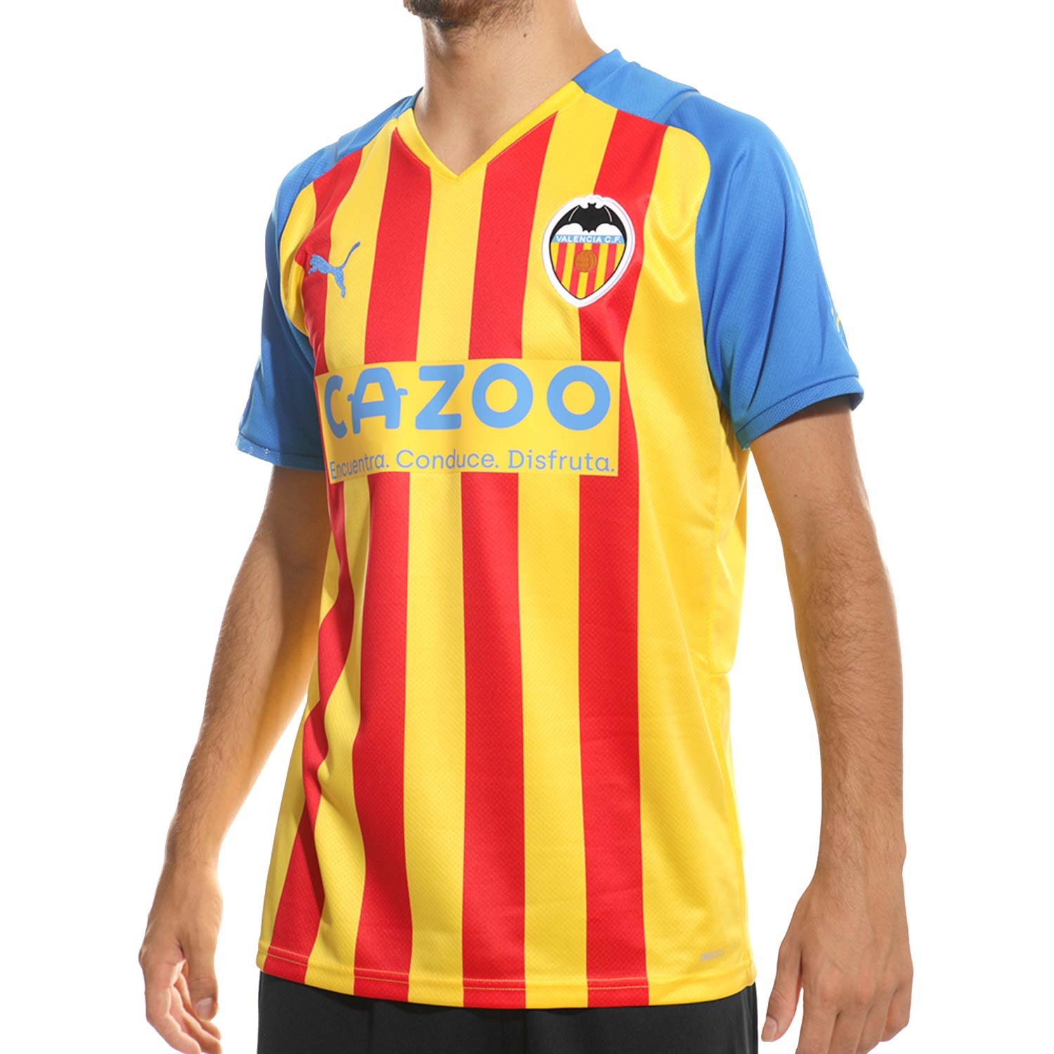 Sombra Cubo célula Camiseta Puma 3a Valencia 2022 2023 amarilla roja | futbolmania