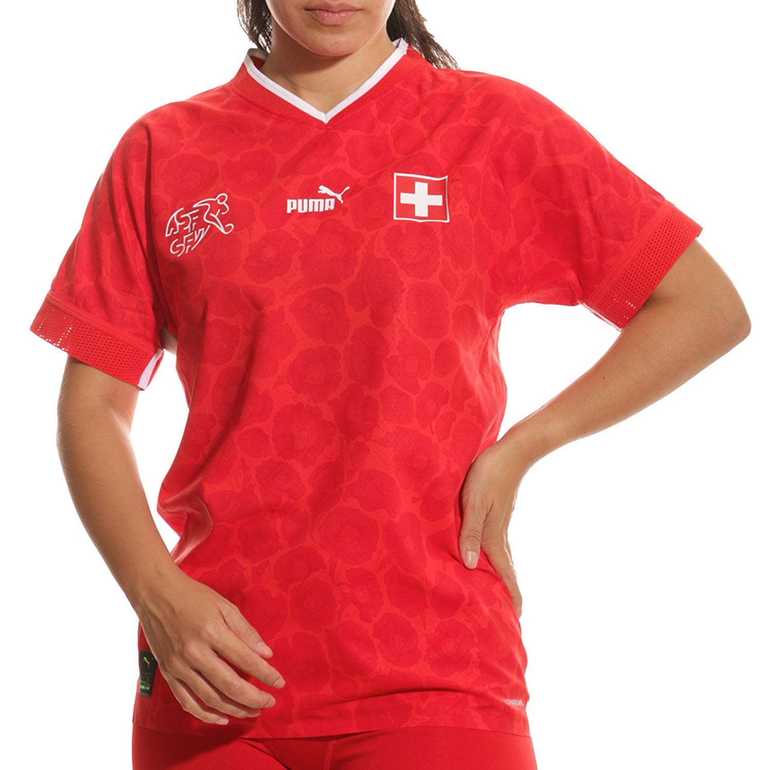 A fondo Puerto Regenerador Camiseta Puma Suiza mujer 2022 2023 Liberty roja | futbolmania