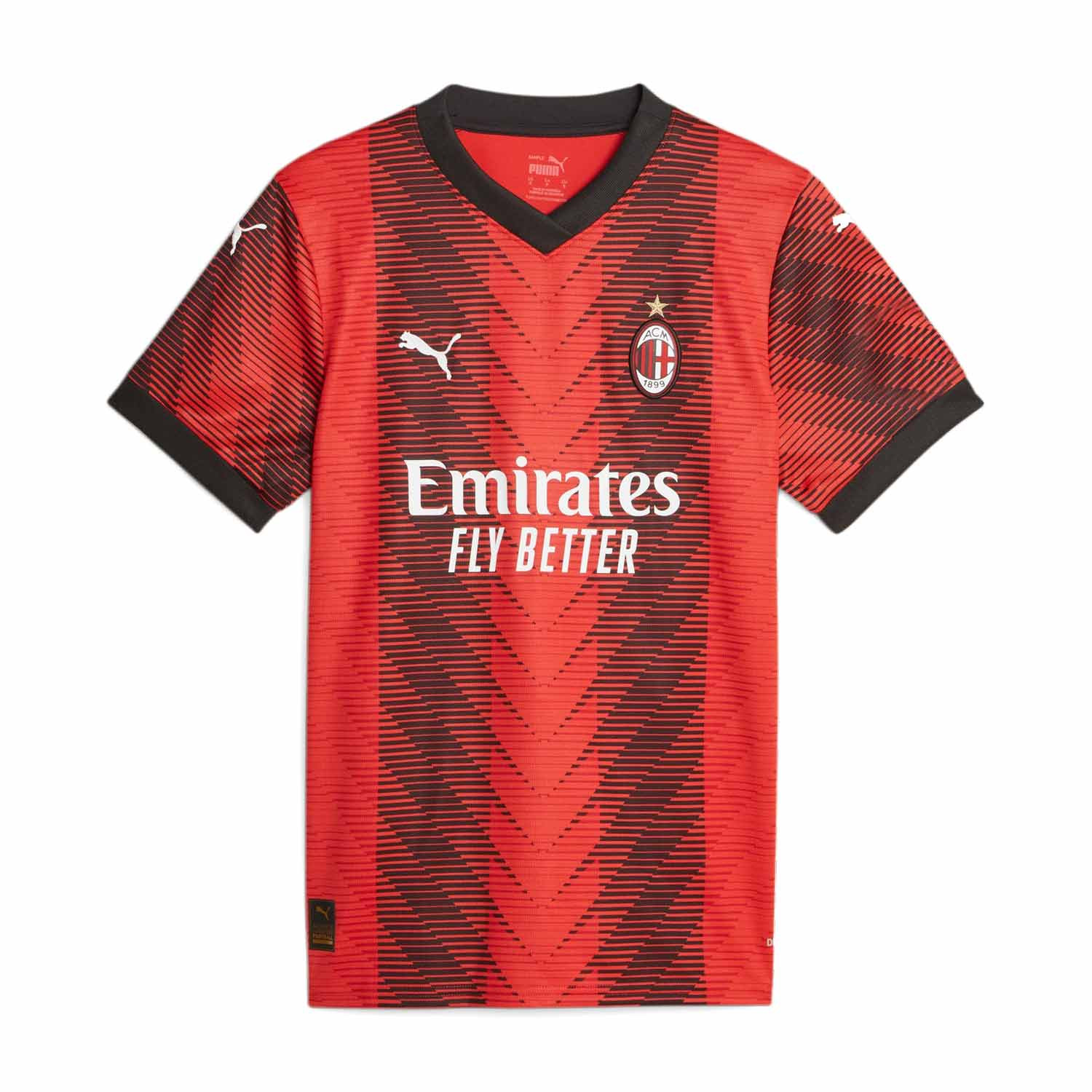Camiseta Puma AC Milan mujer 2023 2024 roja negra