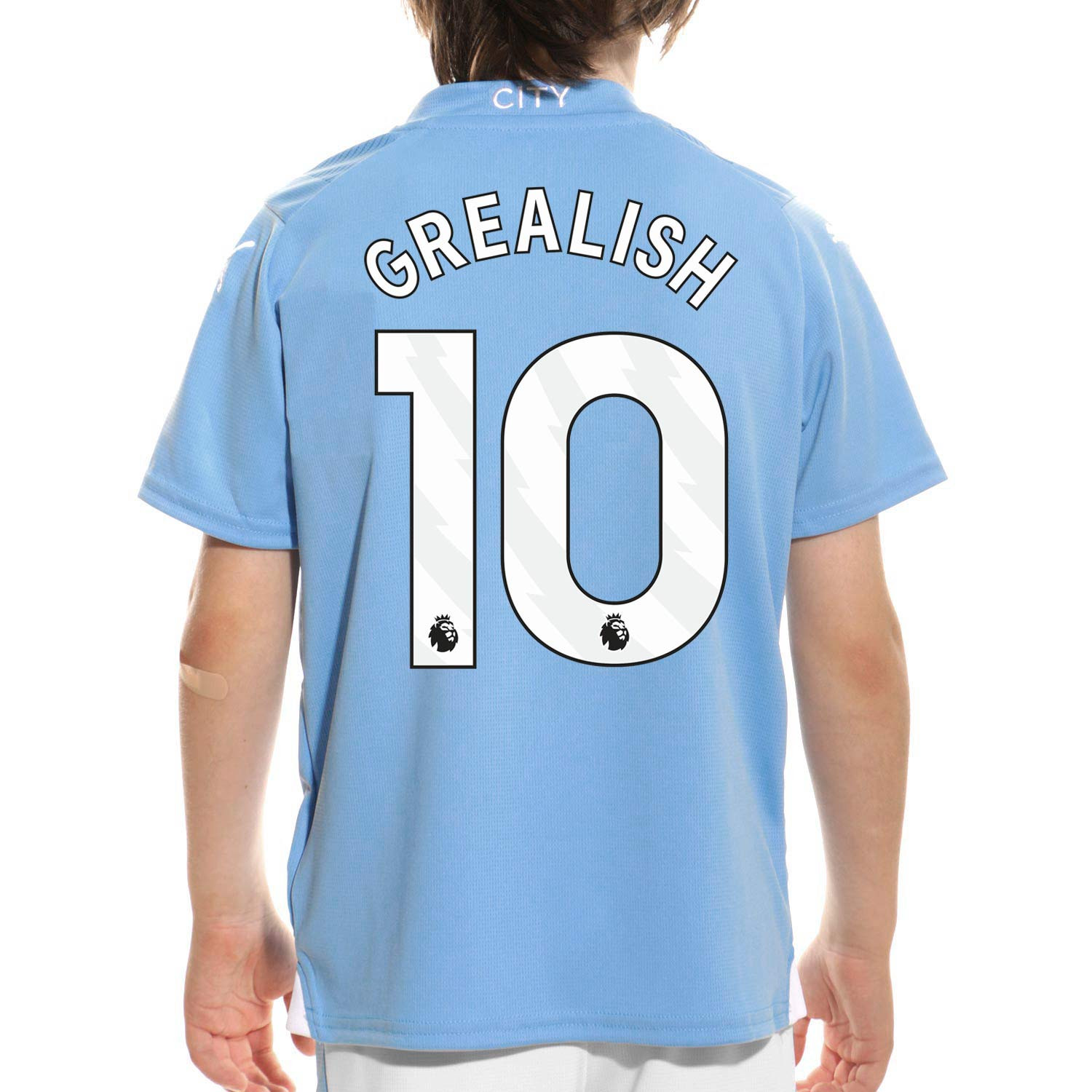 Camiseta Puma Manchester City niño Jack Grealish 2023 2024 azul