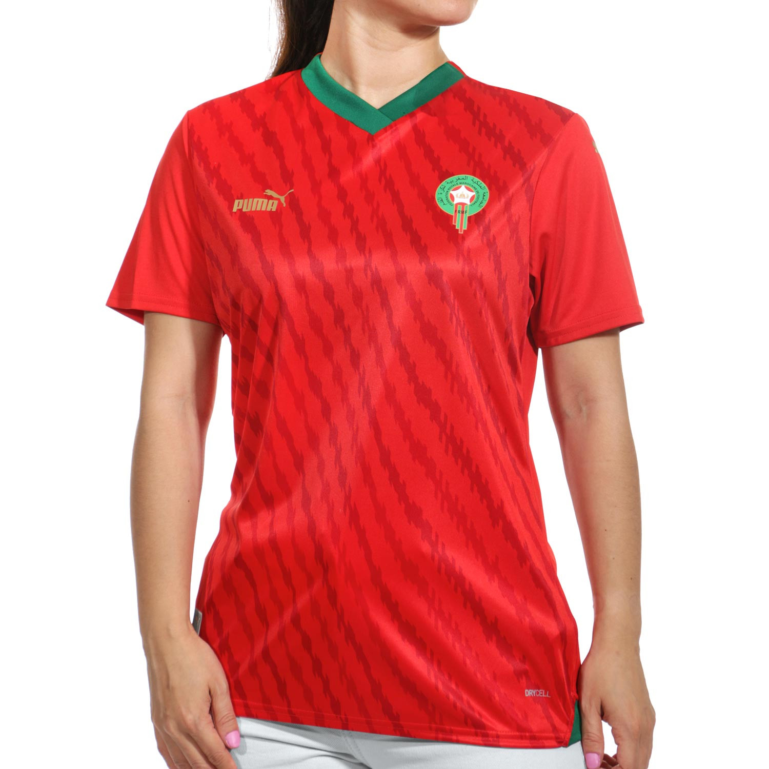 Charles Keasing basura apasionado Camiseta Puma Marruecos mujer 2023 roja verde | futbolmania