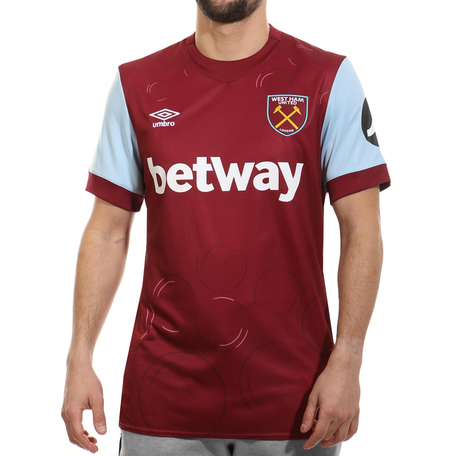 Camiseta Umbro West Ham 2023 2024 granate