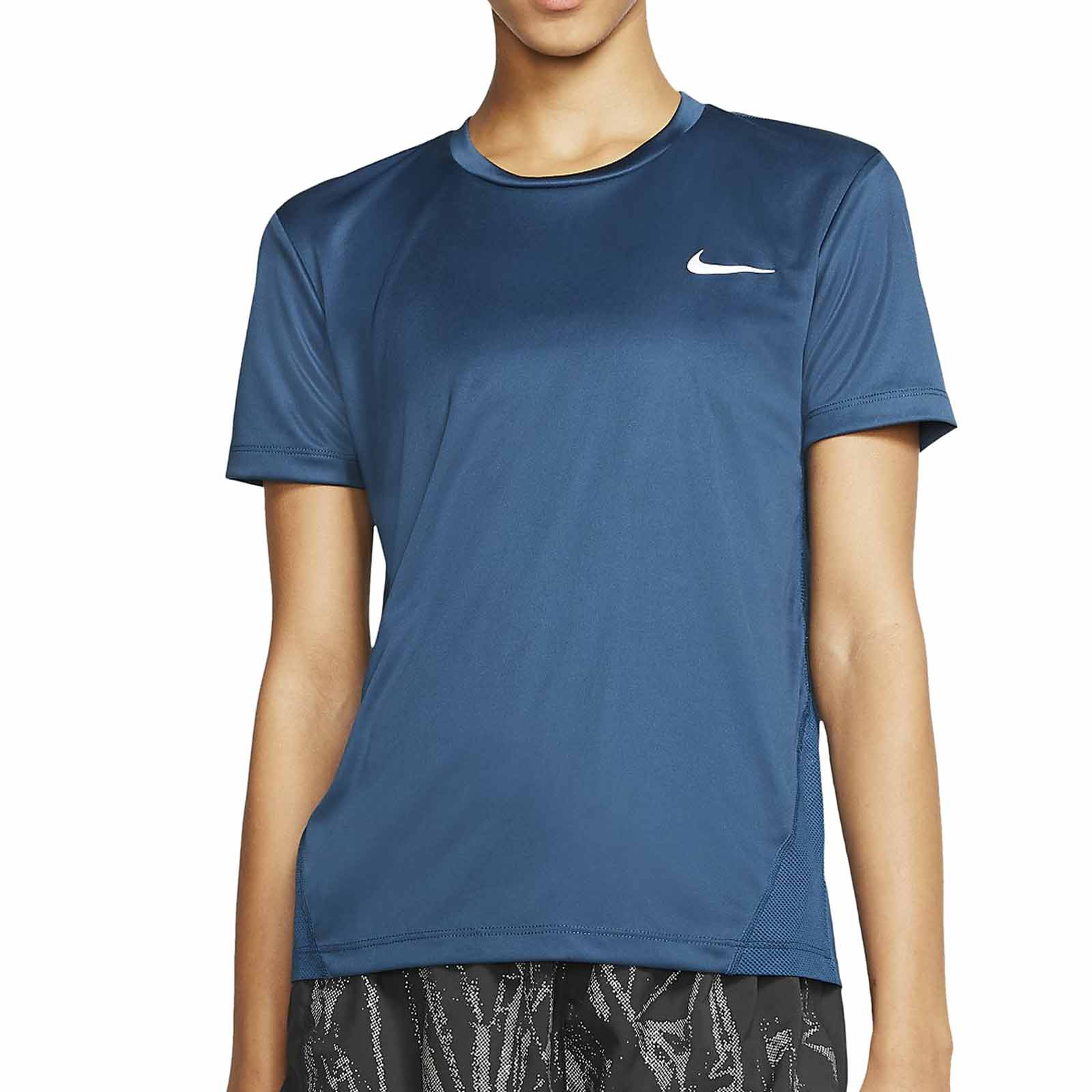 Camiseta mujer Nike Miler azul marino