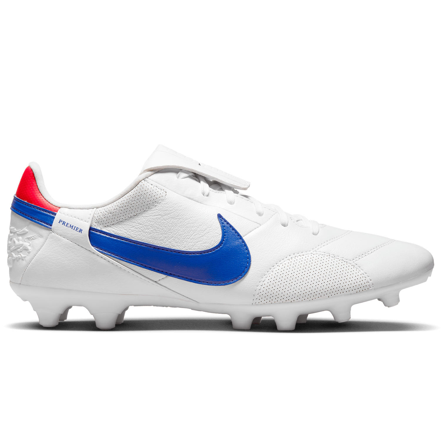 apasionado compromiso Apretar Botas de fútbol Nike Premier 3 FG blancas y azules | futbolmania