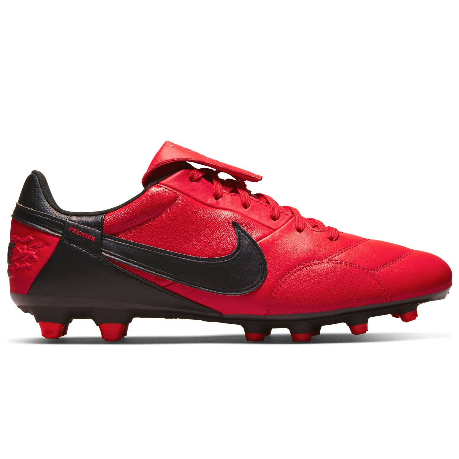 tribu enemigo Máquina de escribir Botas de fútbol Nike Premier 3 FG rojo y negro | futbolmania