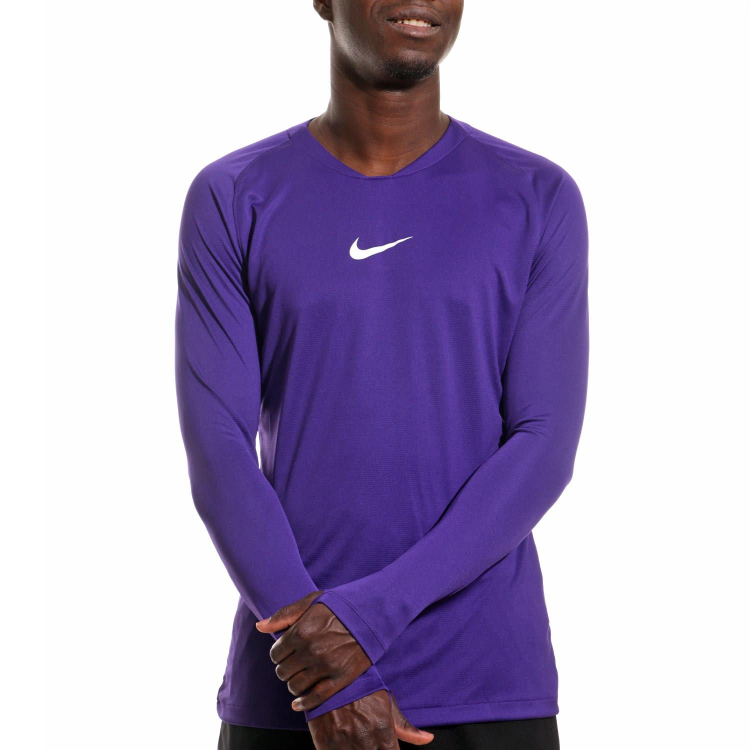 Camiseta térmica manga larga Nike morada