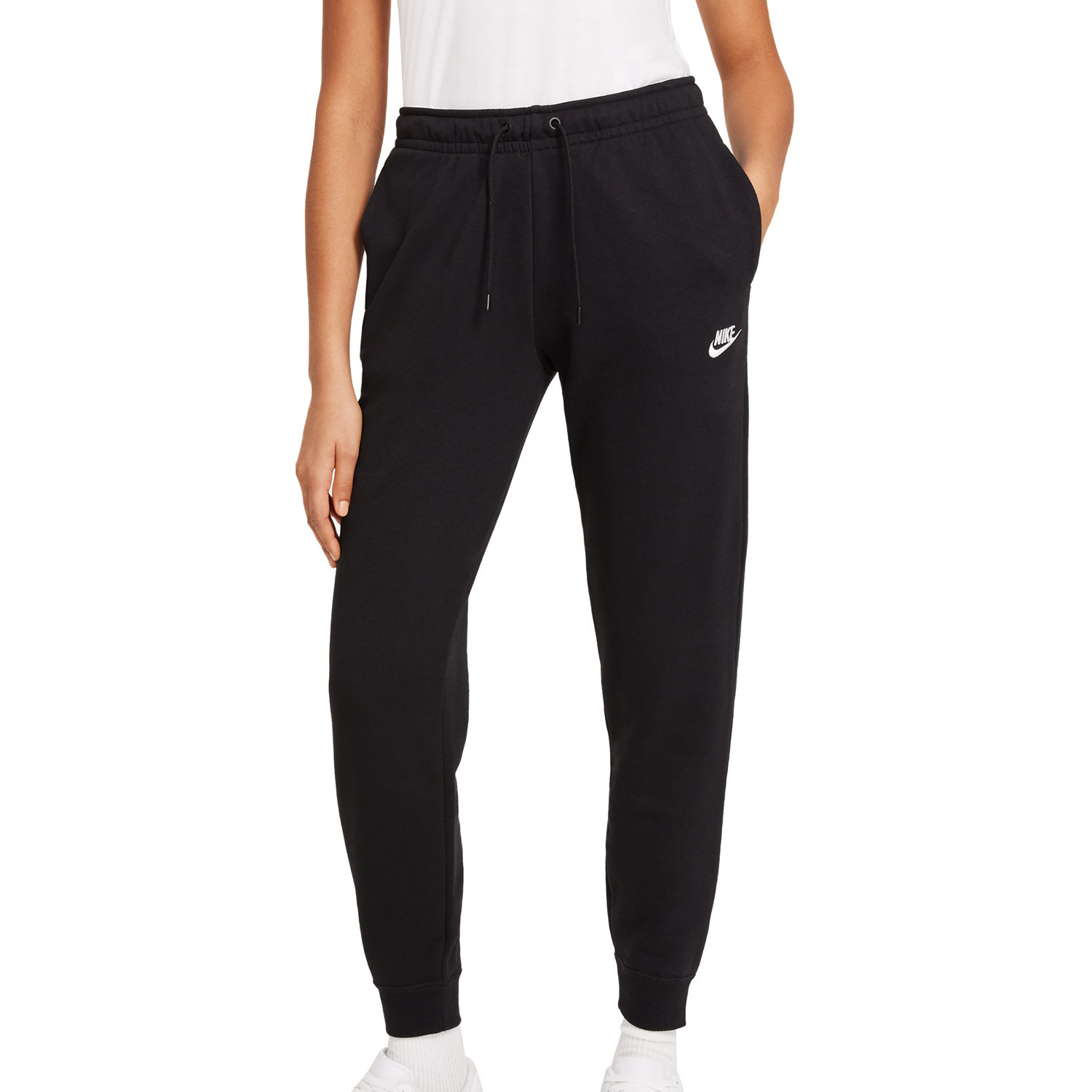 Pantalón Nike mujer Essential Fleece negro futbolmania