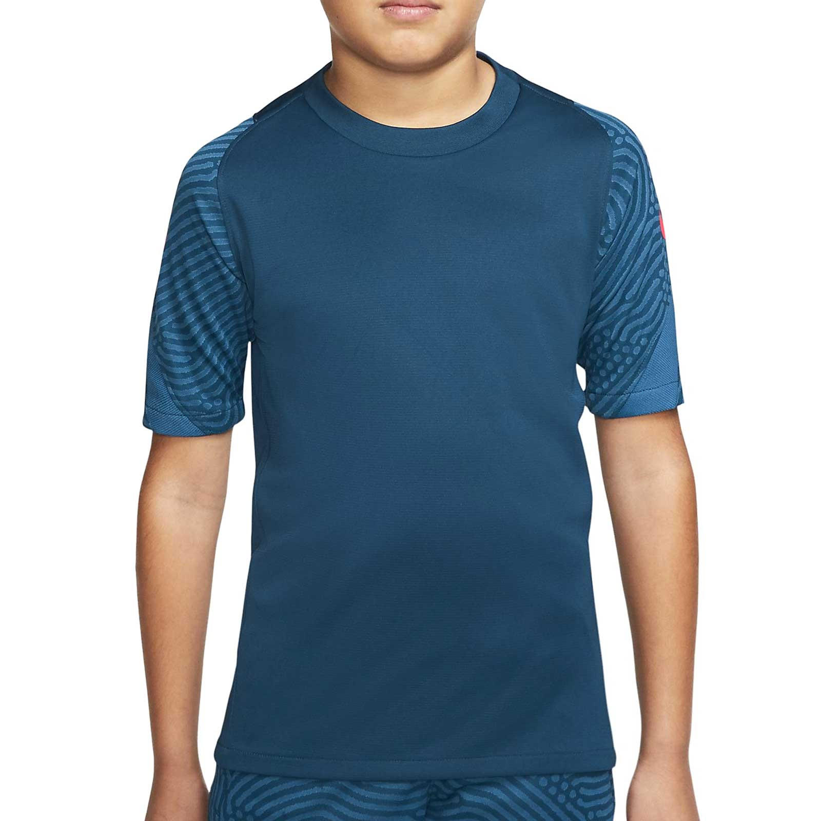 Camiseta Nike niño Breathe Strike azul |