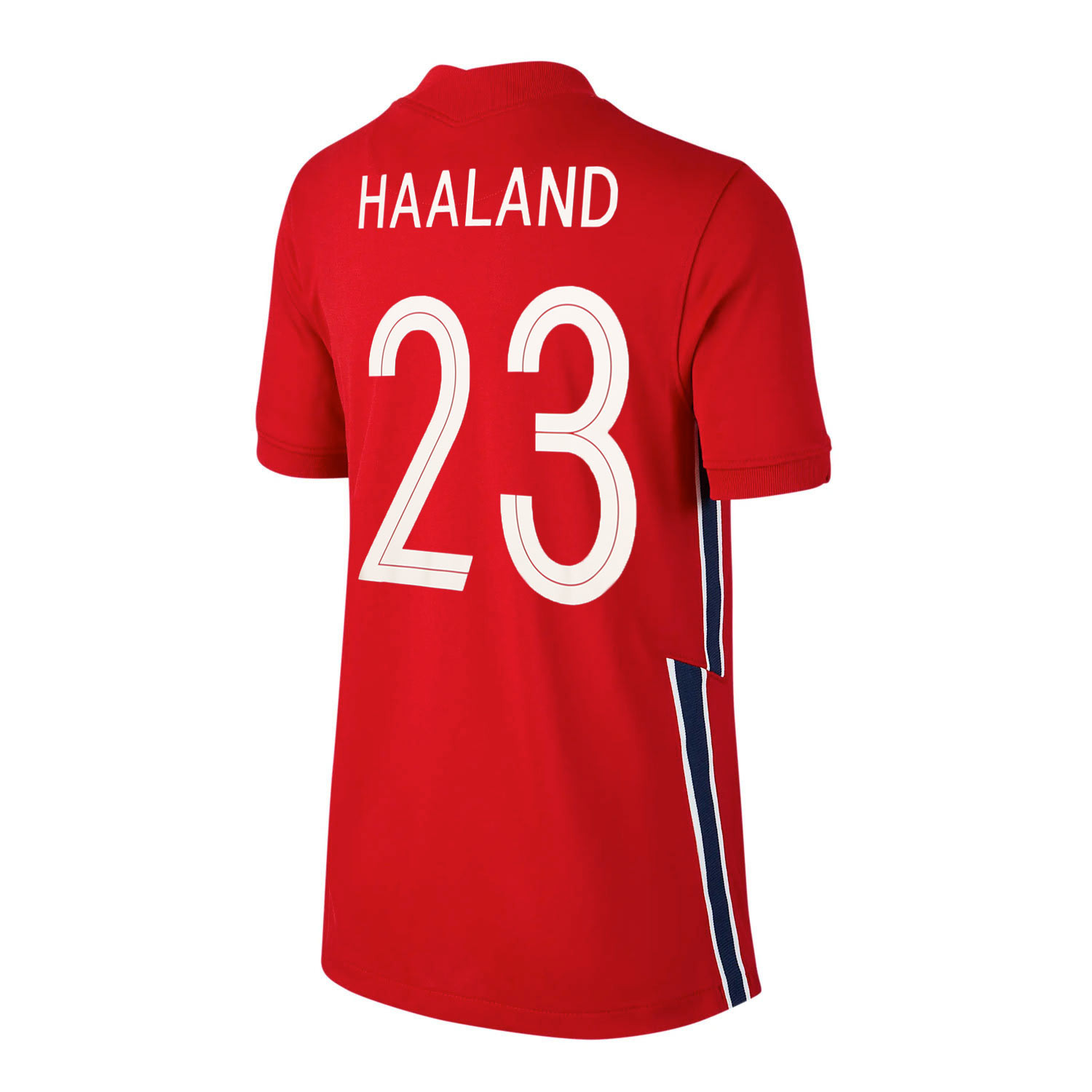 Kandiny - Hombre Selección de fútbol de Noruega Camiseta Erling Haaland #23  1ª Equipación Rojo 2021 Chile