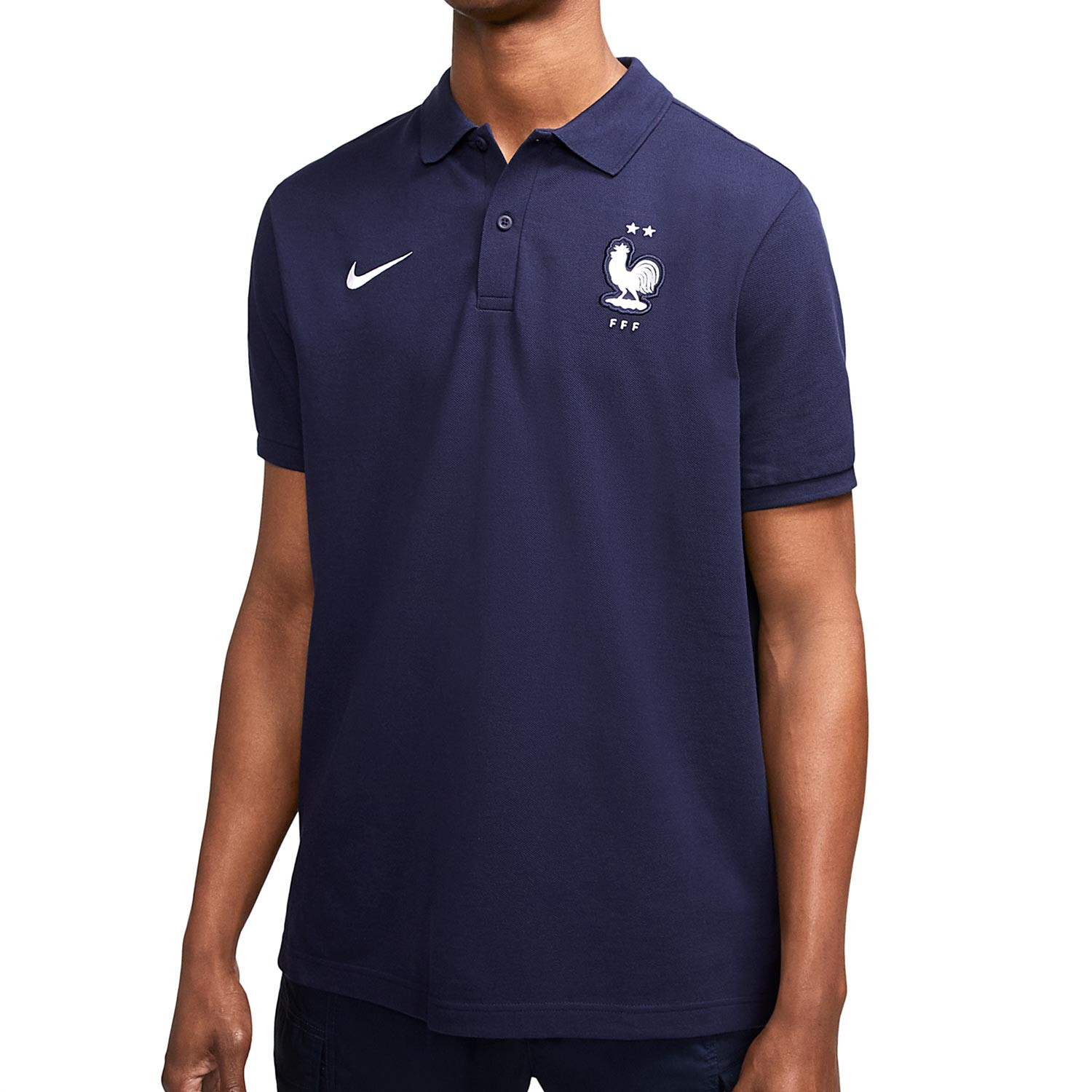 Polo Nike Francia Crew marino futbolmania