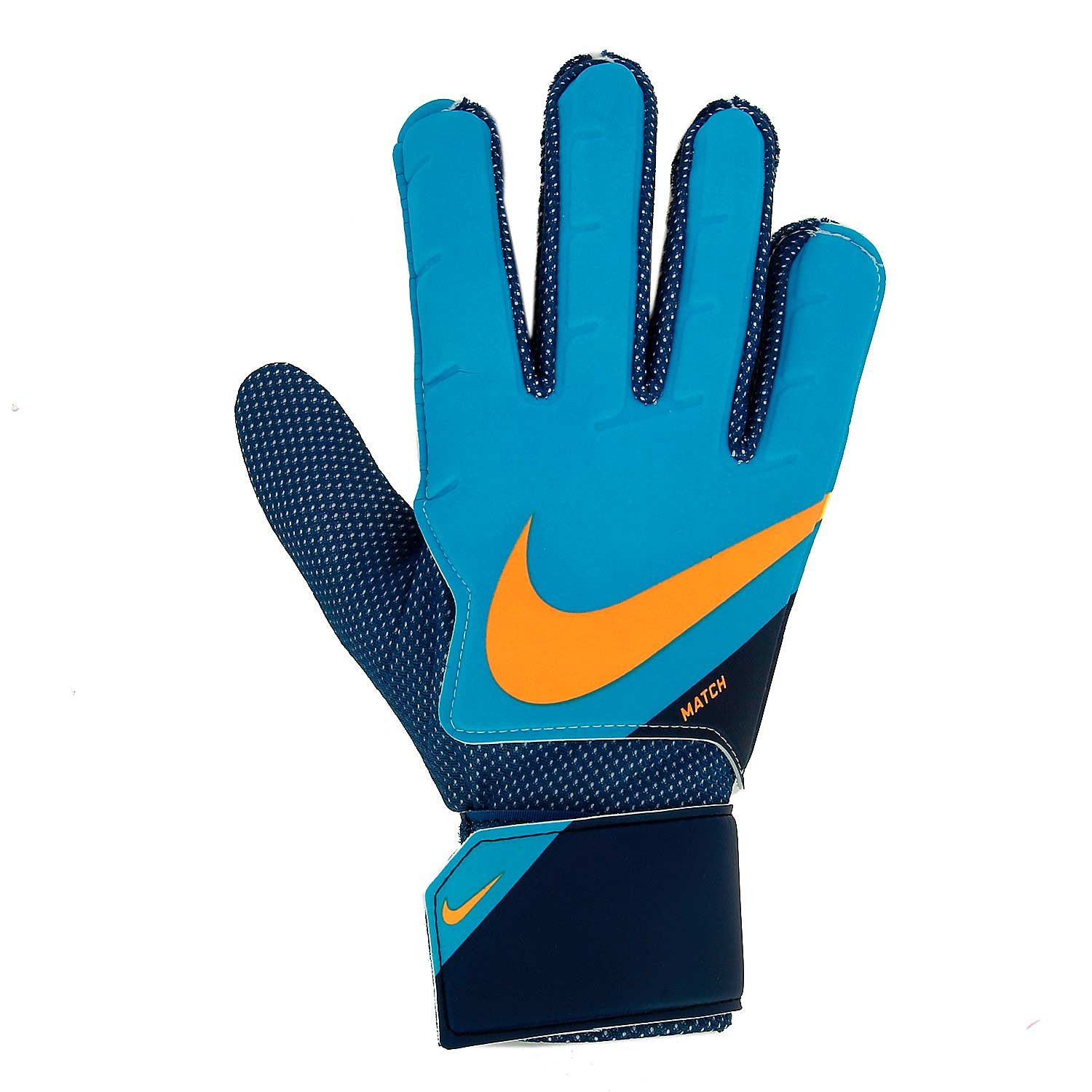Guantes de fútbol Nike Match Jr azules cian | futbolmaniaKids
