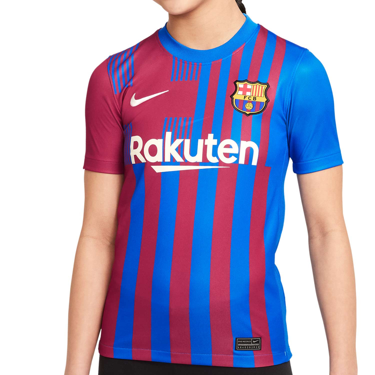 letra simultáneo Arado Camiseta Nike Barcelona 21 2022 niño Dri-Fit Stadium | futbolmaniaKids