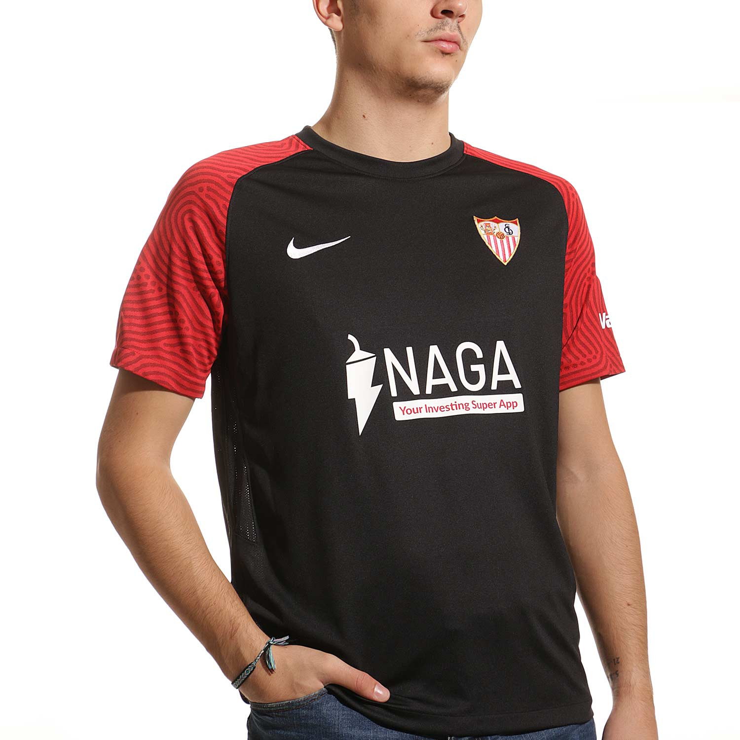 Mathis dentro espontáneo Camiseta Nike 3a Sevilla 2021 2022 negra | futbolmania