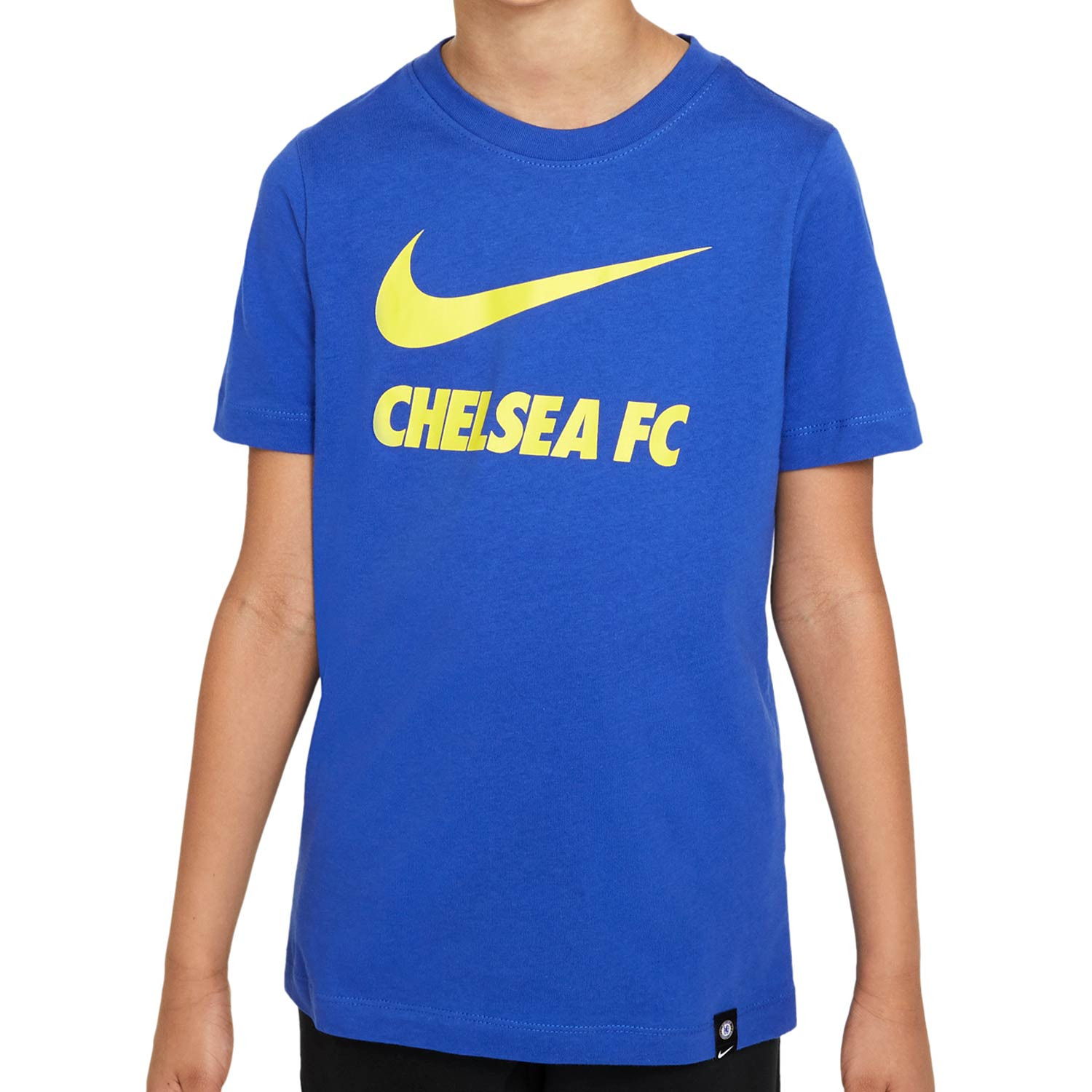 entrada En cantidad Salvaje Camiseta Nike Chelsea niño Swoosh Club algodón | futbolmaniaKids