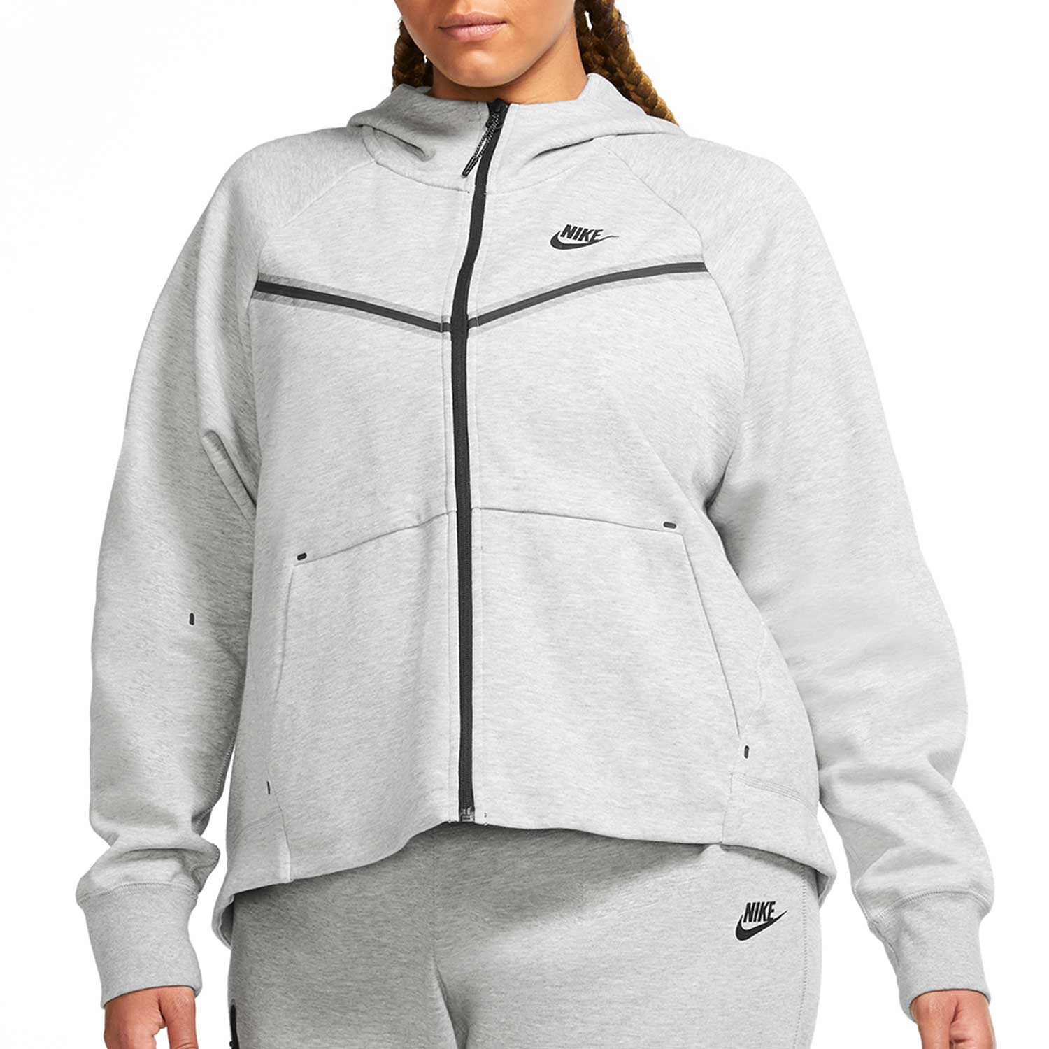 Nike mujer Sportswear Tech Fleece gris | futbolmania