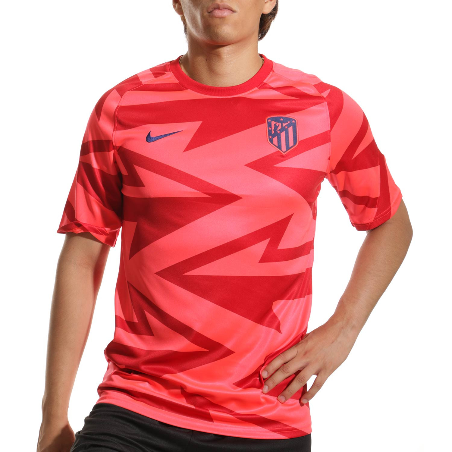 En cualquier momento tobillo Tamano relativo Camiseta Nike Atlético pre-match rojo | futbolmania