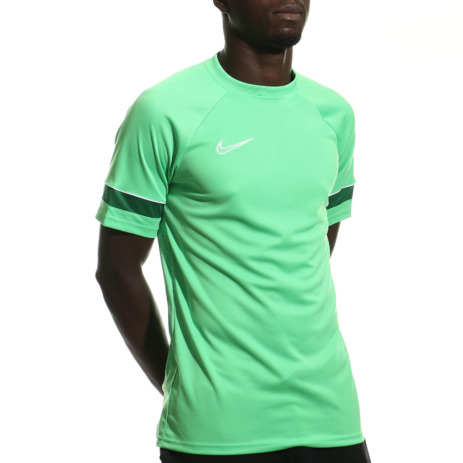 Biblioteca troncal capítulo fusión Camiseta Nike Dri-Fit Academy 21 verde | futbolmania