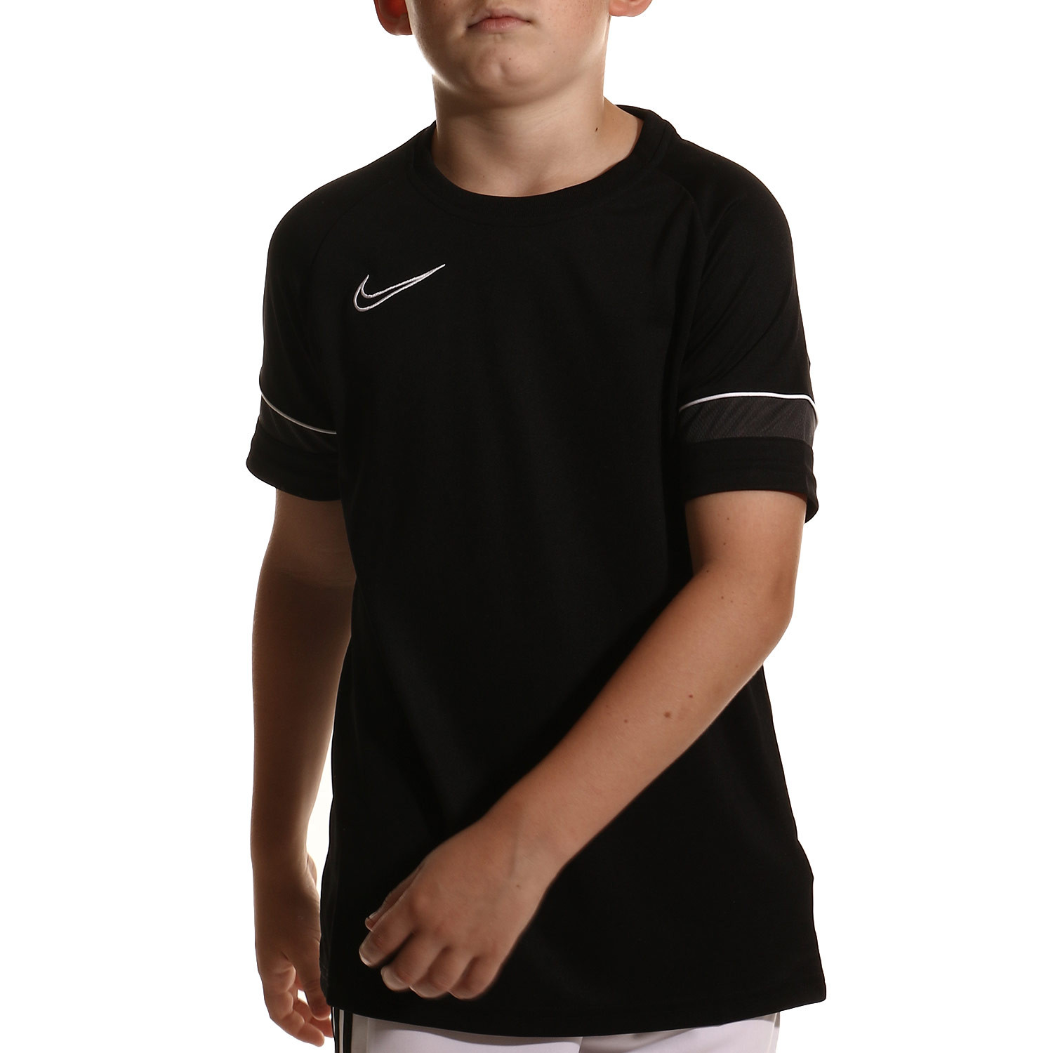 pulgar Color de malva claro Camiseta Nike Dri-Fit Academy 21 niño negra | futbolmaniaKids