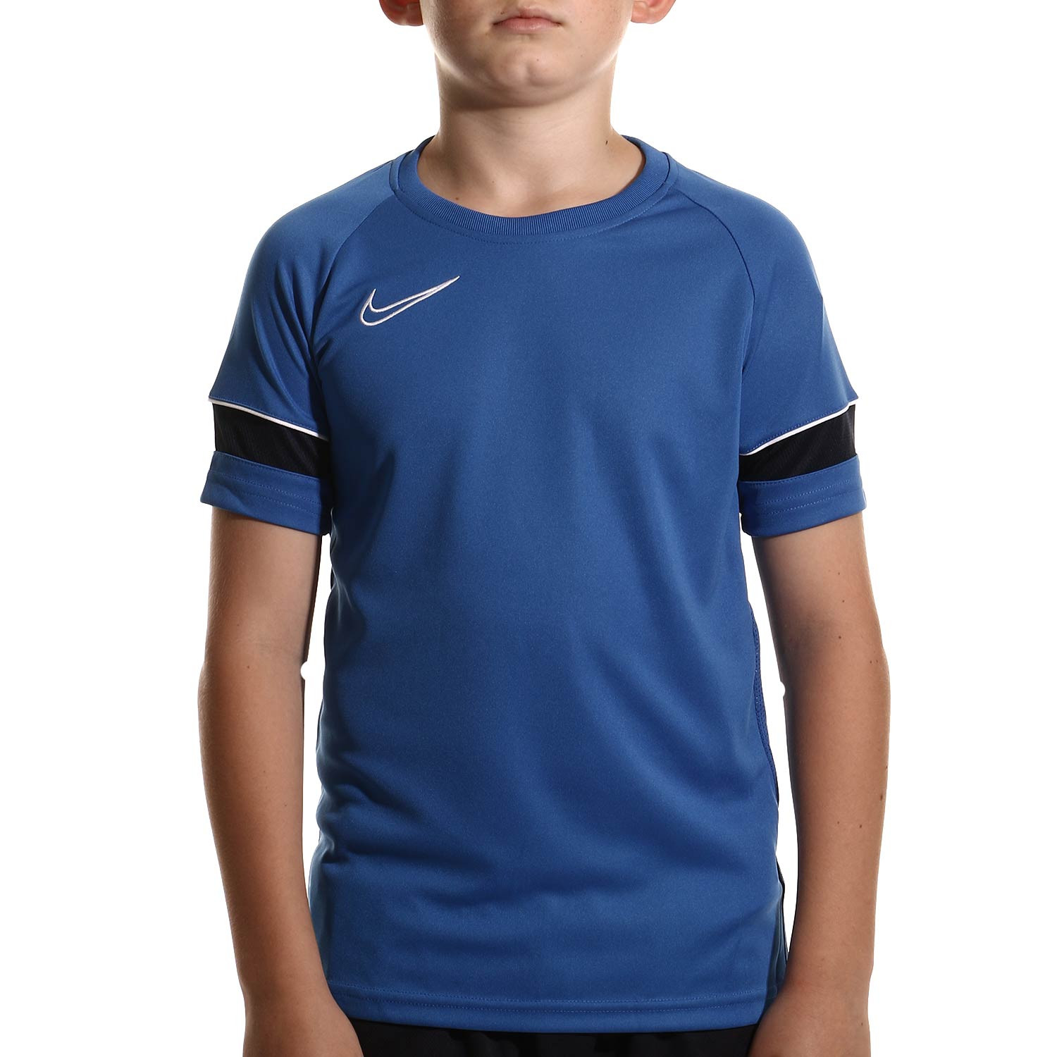 Camiseta Dri-Fit Academy 21 niño azul | futbolmaniaKids