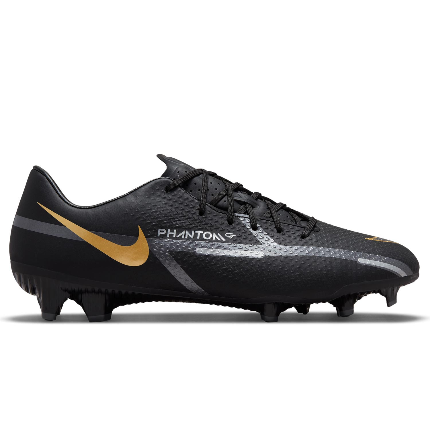 Botas fútbol Nike Phantom Academy FG/MG negro oro | futbolmania