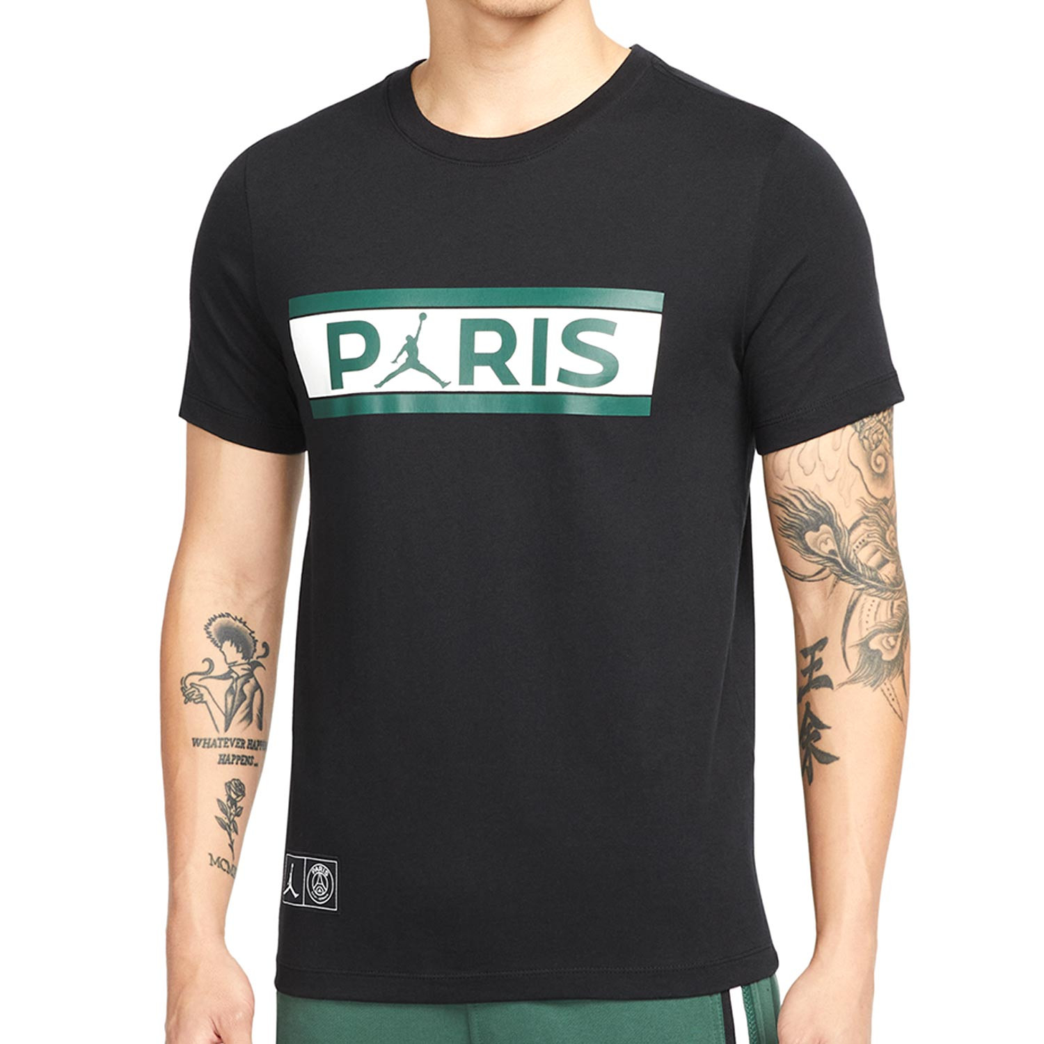 Subdividir conjunto Cooperación Camiseta Nike PSG x Jordan Wordmark negra | futbolmania