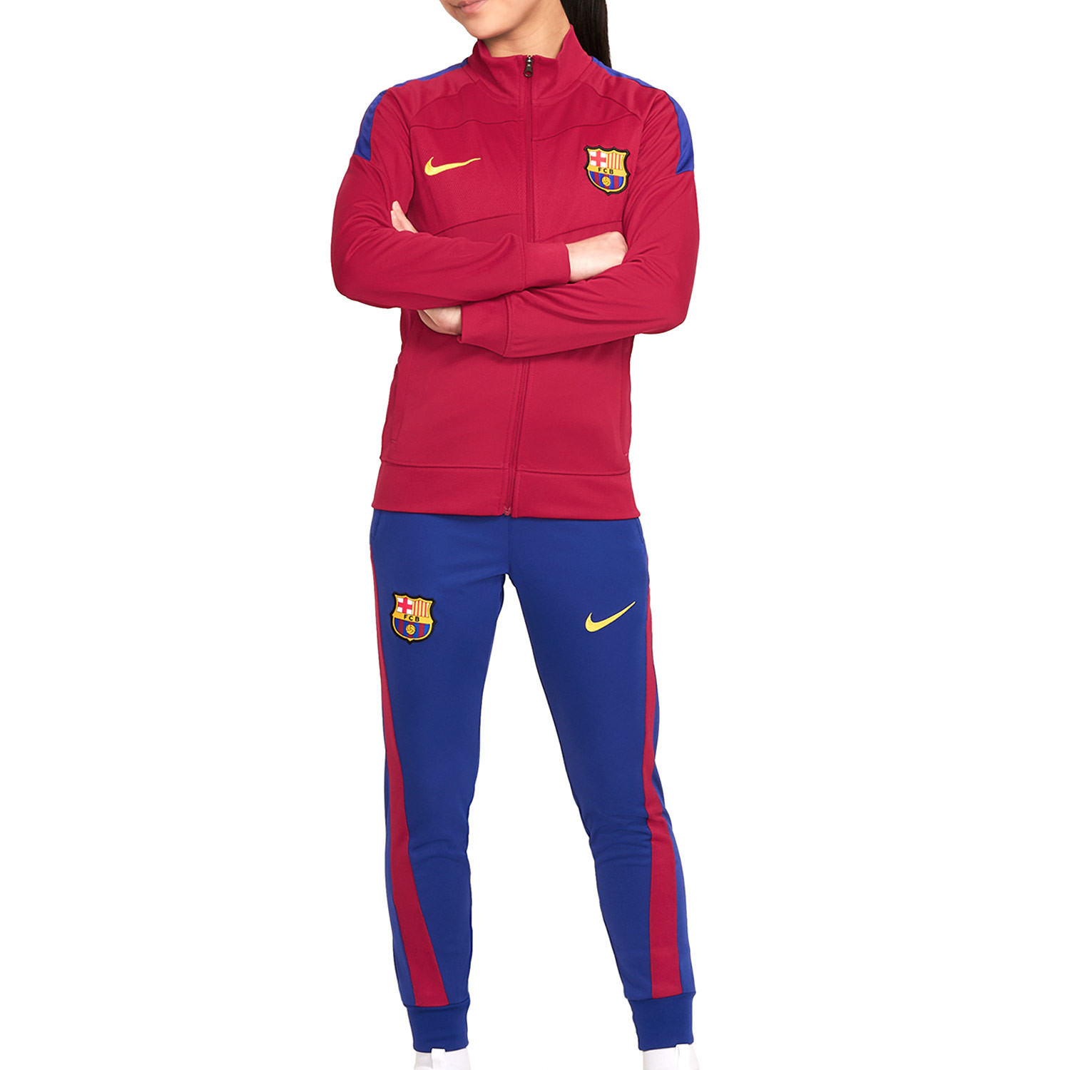 Ordinario logo Presta atención a Chándal Nike Barcelona niño Academy Pro azulgrana | futbolmaniaKids