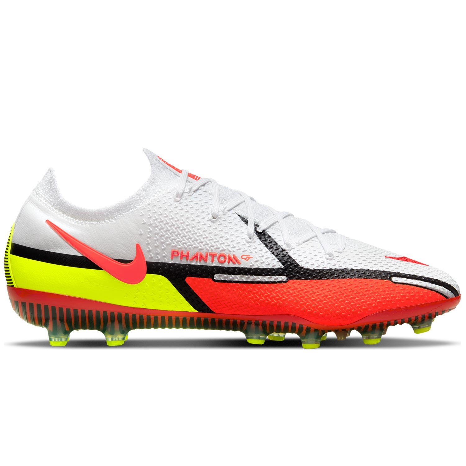 Botas Nike Phantom GT2 Elite AG-PRO blancas rojas | futbolmania