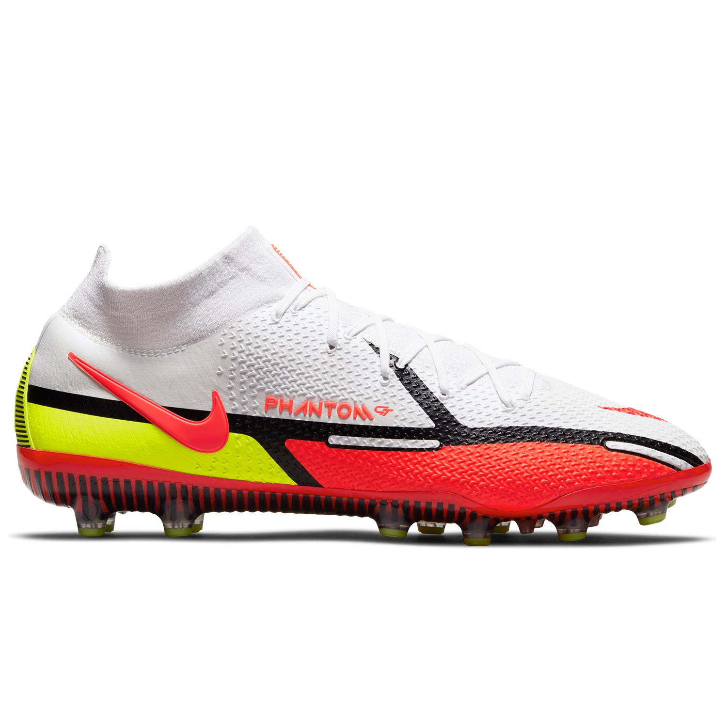 Botas Nike Phantom GT2 Elite DF AG-PRO blancas rojas | futbolmania
