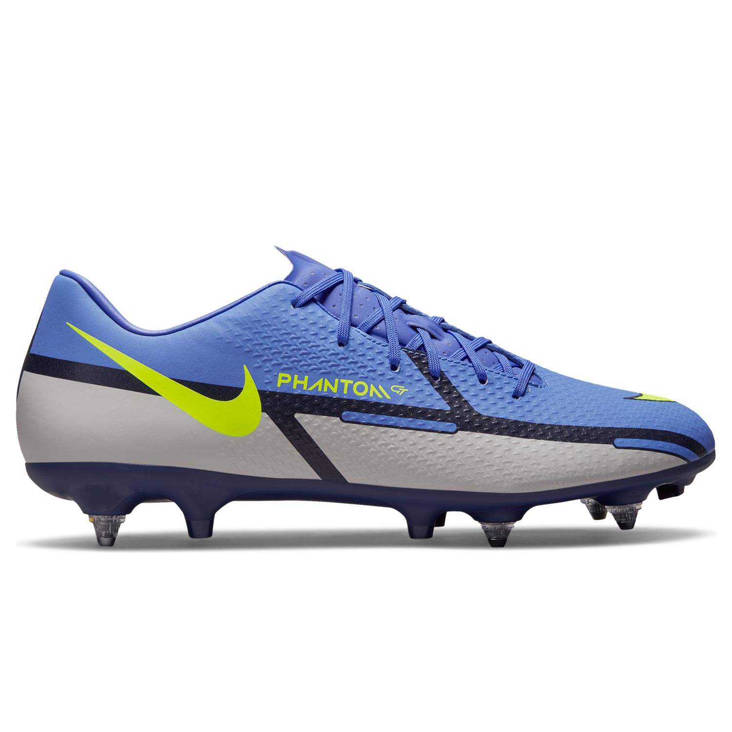 auge Extranjero Seleccione Botas Nike Phantom GT2 Academy SG-PRO AC azules grises | futbolmania