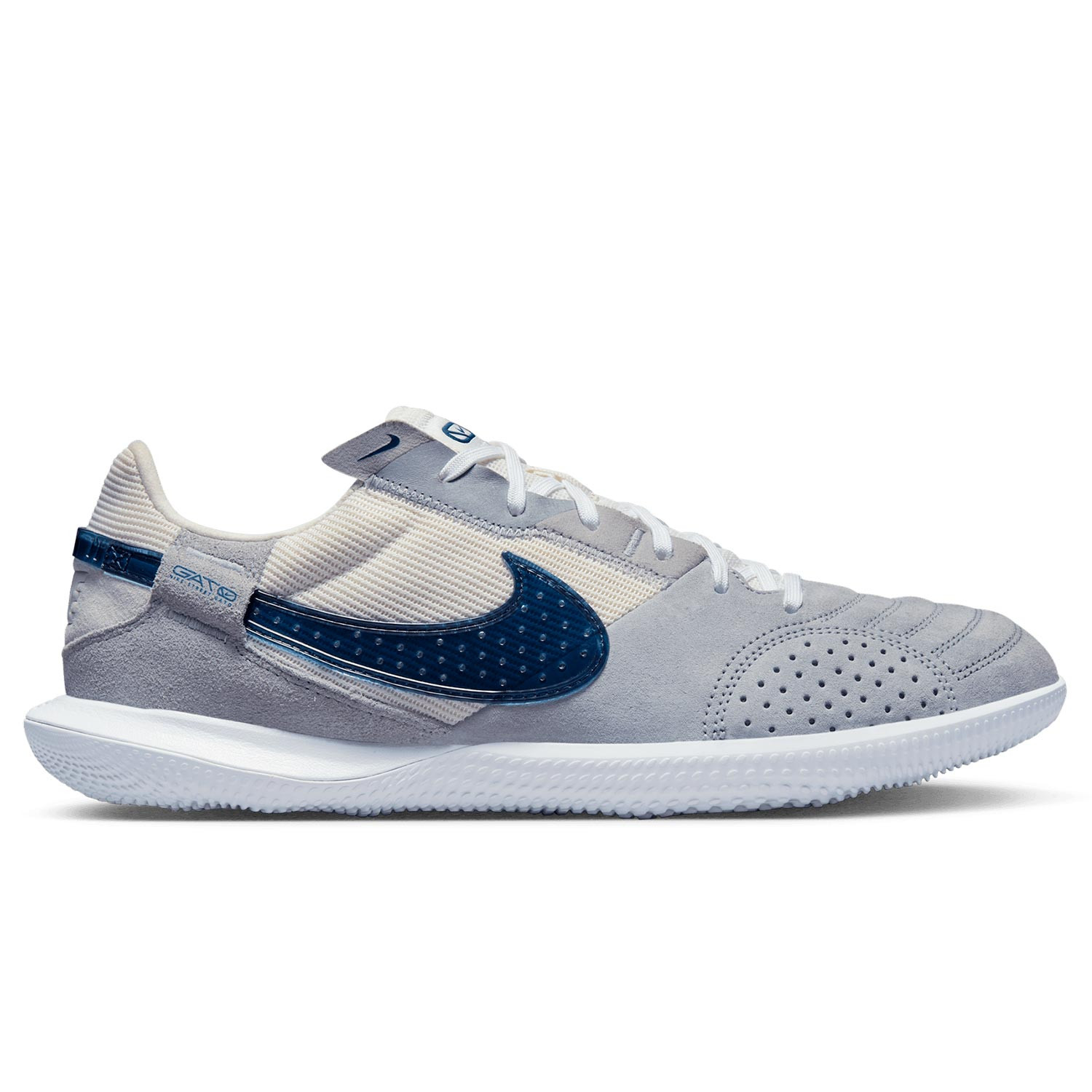 Brote Teseo beneficioso Zapatillas futsal Nike Street Gato grises azul marino | futbolmania